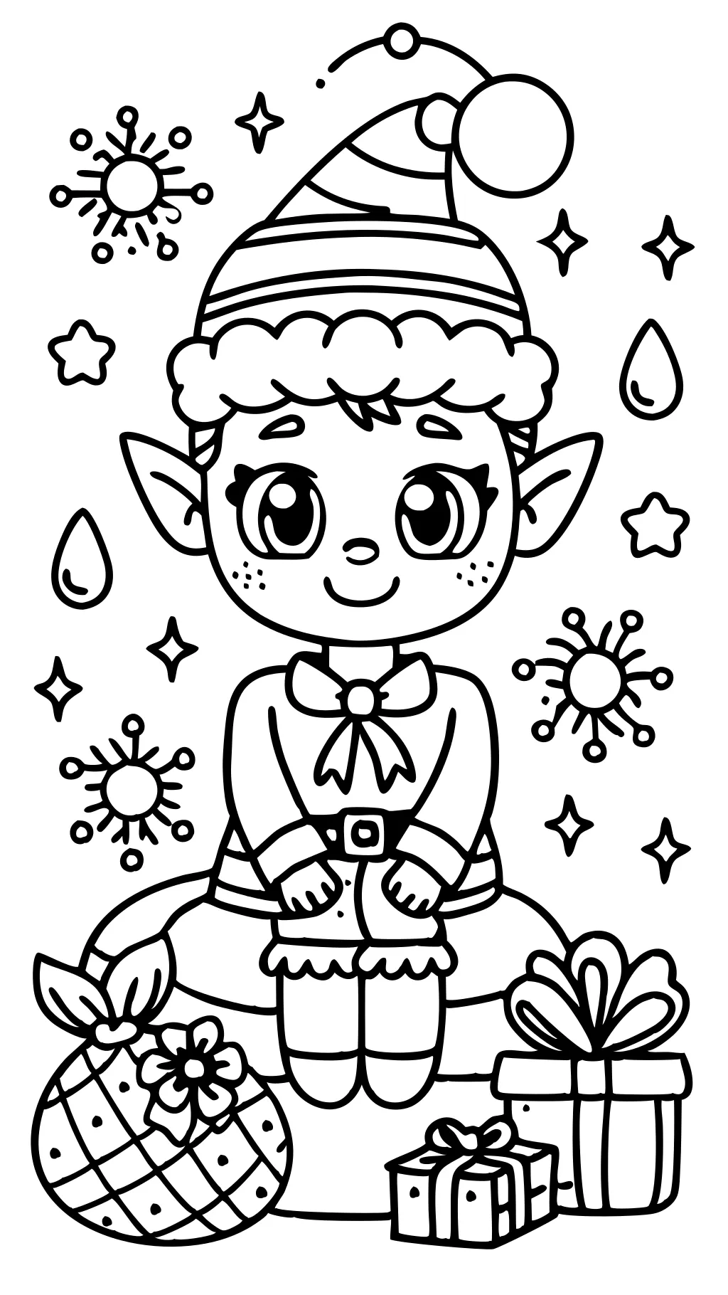 elf on a shelf coloring pages